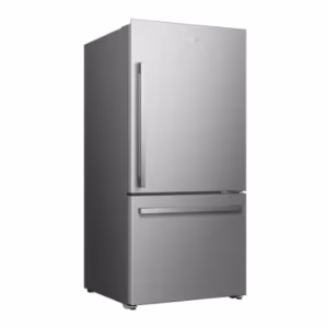 Hisense 32-Inch W 22 Cu.Ft. Bottom Freezer Refrigerator in Fingerprint Resistant Stainless Steel RB22A2FSE