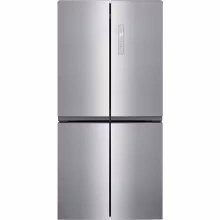 Frigidaire 33-inch W 17.4 Cu. Ft. 4 Door Refrigerator in Brushed Steel, Counter Depth FRQG1721AV