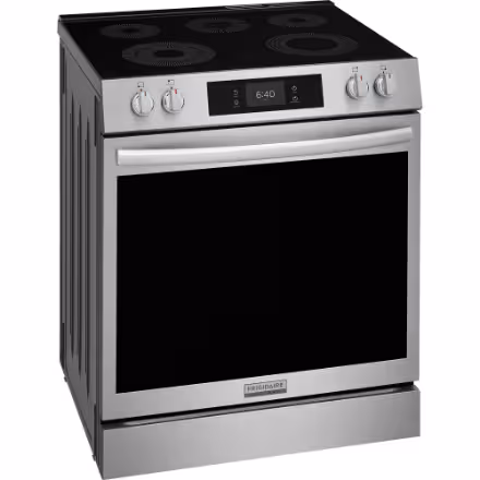 Frigidaire Gallery 30-inch 6.2 Cu. Ft. Electric Range with Stone-Baked Pizza in Stainless Steel GCFE307CBF - Image 2