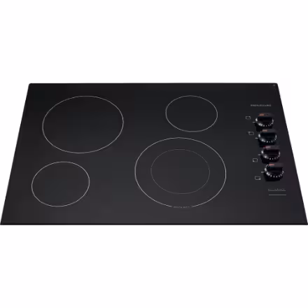 Frigidaire 30-inch Radiant Electric Cooktop 4 Elements with Quick Boil and Expandable Elements in Black FFEC3025UB