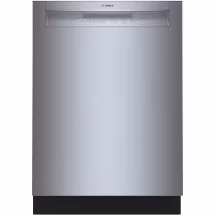 Bosch 100 Series 24-Inch Smart Built-In Dishwasher with Home Connect, Anti Fingerprint, 50 dBA SHE3AEM5N/38