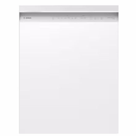 Bosch 300 Series 24-Inch Smart Built-In Dishwasher with Home Connect, Third Rack, WH, 46 dBA SHE53C82N/27