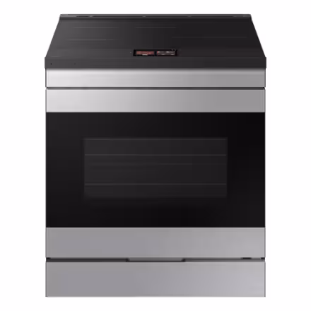 Samsung BESPOKE Smart Slide-in Induction Slide in with True Convection and Camera Oven in Stainless Steel - ENERGY STAR® NSI6DG9900SRAC